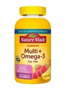 自然制造多维他命 + Omega-3, 多维他命 Gummies for her, Daily Natureal Supports, 180 成人Gummy维生素和矿物, 90日供应