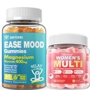 与Ashwagandha + Womens 多维塔明 Gummys w Omega-3, 钙, 酶和蛋白质