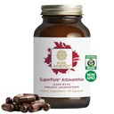 PURE SYNERGY SuperPure Astaxanthin 提取 Algae的有机Astaxanthin 与向日葵 Lecithin + 抗氧化剂支持皮肤和眼部健康(60 Capsules)