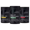 运动研究 → 抗氧化剂支持包 - Oregano 9500mg + 维生素 D3 K25000iu + 三重强度 Astaxanthin