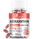 Astaxanthin 12mg 与MCT Oil, 60 Softgels (2-Month Supplement) – 三强抗氧化剂补充剂 来源于 Pluvialis – Non-GMO, Gluten-Free, Vegan
