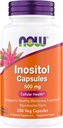 Nows食品 Inositol 500 mg,Superior Myo Inositol Form,用于健康膜功能*,细胞健康*,支持妇女* Kosher,适用于Vegans - 200 Vegetarian Capsules (Pack of 1)