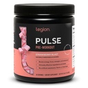 LEGION Pulse - All Natural Nitric Oxide Prewoude to Boost Energy, Creatine Free, Naturally Sweeted, Beta Alanine, Citrulline, Alpha GPC (草莓爆破) (英语).