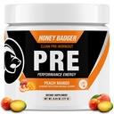Honey Badger Pre Workingout Powder, Keto Vegan Prewoude for Men & Women, Beta Alanine & Cafeine, 糖自由自然能源补充, 桃芒果, 30 services