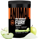 动物Fury Pre Workout Powder - 绿苹果,350mg咖啡因,BCAA氨基酸,2g Beta Alanine,Citrulline & Tyrosine,能源,焦点,力量,耐力,男女预勤,30种服务
