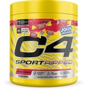 C4 Sport Riped Pre Workout Powder - Jolly Rancher Cherry - NSF 体育认证 - 精英水利 - 200mg Cafeine + Creatine + Beta-Alanine - 电解质和能量 - 20 services