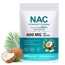 NAC Suftgels,300 Softgels N-AcetyI-L-Cysteine 配有 Coconut & MCT Oil,抗氧化剂和细胞健康支持,普通活体功能 N-GMO, Gluten Free