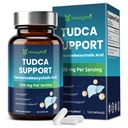 TUDCA 1200mg – 纯 Tauroursodeoxycholic Acid Supplement, 120 Vegan Capsules Easy to Swallow(60天供应), Non-GMO, Gluten-Free(120个计数)