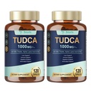 Totaria 2 Packs TUDCA 1000mg 肝脏支持补充剂,配有牛奶硝酸盐, NAC, ALA, 80% Silymarin, 15-in-1 额外强力比勒盐