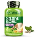 NATURELO 消化酶 - 全谱支持 15 个酶加姜 - 90 Vegan Capsules