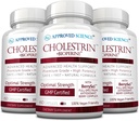 经批准的科学胆固醇- Lipid 级支持-抗氧化剂,Lecithin, Berberine HCL, Berries, BioPerine - 60 Capsules - Pack of 3