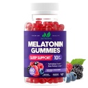 Melatonin 10mg Gummies with 10mg of Melatonin Per Gummy (60 Servings) - Maximum Strength Sleep Support for Adults - Gluten-Free, Non-GMO, Vegetarian, Great Tasting Mixed Berry Flavor - 60 Servings