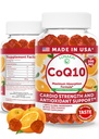Lunakai USA为成年人制作COQ10 Gummys – 200mg 高概率Coenzyme Q10 每日心脏、能量和抗氧化剂支持女性和男性的补编,Non-GMO,60ct
