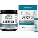 TERRA 原产地 CREATINE 单水合物包 | 75 服务 棒包装和Jar Combo | 微粉补充 | 支持肌肉和认知性能 * | 无味,无胶,零糖