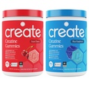 创建 Creatine 单水合物 Gummys - Rocket Pop Duo - Blue Raspberry & Sour Cherry - Creatine Gummys for Men and Men, NSF 认证,第3党测试,反冶金公式,180 count (2-Pack)