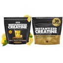 Bulk Instantized Creatine Monohydrate的男女收益,可溶性预研粉,支持肌肉建设,力量与性能,不味与甜柠檬酸盐,60种服务