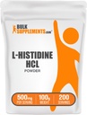 Bulk Assupports.com L-Histidine HCl 粉剂 - L-Histidine 补充剂 - 基本氨基酸,无胶质,每服500mg,100g(3.5 oz)(包1)