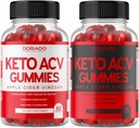 Keto ACV Gummys (60 Counter)和 Keto ACV Gummys (90 Counter) 体重损失高级公式 (1000mg) 支持健康文摘与代谢 - 美味苹果 Flavor, Non-GMO, Vegan & Made in USA