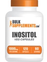bulk Assupports.com 猪笼草(Inositol Capsules) - 维生素B8, 猪笼草(Inositol)1000mg 总体健康 - Gluten Free, 2 Capsules per service, 120 counter (Pack of 1)