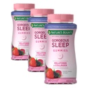 Nature's Bounty Optimal Solutions Gorgeous Sleep Melatonin 5mg Gummies with Collagen, 60 Count, Assorted Fruit Flavors, 30 Total Servings (Pack of 3)