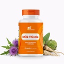 牛奶硝基肝脏支持补编 20:1 与 Dandelion Root & Artichoke Leaf, 肝解毒支持, 抗氧化剂和消化支持, Non-GMO, Gluten-Free, 第3党测试, 60 Capsules