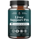 Pro Liver Support Support - 2X 比Milk Tedle更有效 - 高级Livers健康补编 临床测试 4 ' Liver Cleanse Detox & 维修支持 - 60 counts (Pack of 1)