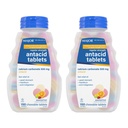 主要JOR 常规强抗酸药片 - 碳酸钙 500 mg - 各类水果火焰 - 150 Chewable Count (2 Pack)