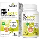 Ascuoli 女性和男性的Probiotics - 300亿 CPU, 24 Strains Probiotics + 15 有机草药 混合剂 消化健康日常Probiotic, Imune, Gut, Bloating - 60 Capsule