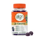 Align Probiotic, 3- in-1 Biotic Gummys, Prebiotic + Probiotic + Postbiotic, # 1 Doctor 推荐 Probiotic Brand‡, 帮助 Relieve 偶然的 Bloating *, BlackBerry Flavor, 50 Gummys