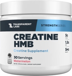 透明实验室 Creatine HMB - Creatine Monohydrate Powder 配有HMB 用于肌肉生长,增强强度,增强能量输出,以及改善运动性能 - 30种服务,西瓜