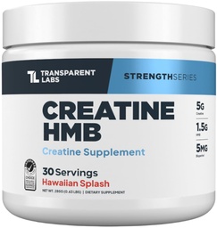 透明实验室 Creatine HMB - 含有HMB的Creatine 单水合物粉末,用于肌肉生长,增强强度,增强能量输出,以及提高运动性能 - 30种服务,夏威夷喷泉