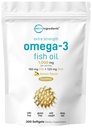 微量成份 超强 Omega 3 鱼油增量 1000 mg 人服,300 软胶 | Lemon Flavored | Burpless | EPA 180 mg + DHA 120 mg | 深海鱼