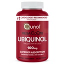 Qunol Mega Ubiquinol 100mg CoQ10,高级吸收,专利水和脂肪可溶性自然补充形式 Coenzyme Q10,抗氧化剂促进心脏健康,100 Count Softgels.