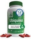 Ubiquinol 100mg 120 软胶作为 Kaneka QH 降低CoQ-10 QQ 稳定 - 第三方测试 + 增强生物利用率 + 心血管和Mitochondria功能支持 + 健康营养的非GMO