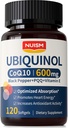 CoQ10 600mg 软胶,Ubiquinol Q10 辅酶,Coq 10 600mg 维生素最大吸收,抗氧化剂支持心脏健康和能源