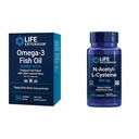 Omega-3鱼油Gummy Bites和N-乙酰-L-Cysteine Imune和呼吸支持