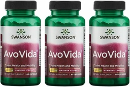 Swanson AvoVida - 促进联合健康与流动的自然补充 - Avocado & Soybean 不能够支持卡通和卫生组织 - (60卡普尔,每包300毫克) 3