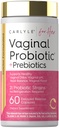 Carlyle Vagnal Probiotics for Women 60 Capsules 配有Prebiotics 支持健康食道,pH,Yeast 平衡,以及Flora Vagen,非GMO,Gluten Free |为她服务.