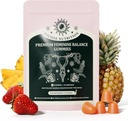 NIUSISE Feminine Balance Gummies, Premium Balance Supplement for Women PH Health, Immune Support, Energy Support, Vegan, Gluten-Free, Strawberry Flavor, Delicious 60 Gummies, 1 Pack 30 Servings