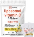 微成份 1000mg 维生素C 日用粉 → Liposomal Fat-Soluble Form for better Absolute → 无糖柠檬水 喝 Mix → 40 旅行包装,快速溶解