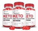(3 Pack) Valiant Keto ACV Gummys Extreme 2000MG Valant Keto Gummys 苹果苹果苹果苹果醋 配以石榴甜甜菜汁粉 B12 Vegan Non GMO 180 Gummys 配制.
