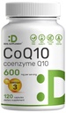 CoQ10 600mg,120 Capsules – 与 Omega 3 Fatty Acid 100mg – Max 强力 – 生物可用 Coenzyme Q10 补充 – 心脏,能量,和脑健康抗氧化剂支持 – 非GMO