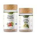 Snap Supplements Heart Health + Liver Health Bundle, 90 + 60 Vegetarian Capsules (Packaging May Vary)