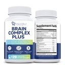 记忆和焦点的大脑补充 | Notropic 与 Bacopa Monnieri, Lion's Mane, Alpha GPC, Ginkgo Biloba → 精神清晰度和认知性支持 | Vitamin B6 & B12 神经健康 - 非GMO, 120 Caps