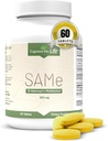 Lignans For Life SAM-e 200mg, 60 片 - 对成年人的营养支持,Mood & 联合支持补充,Liver健康,纤维机器人与豁免支持,脑健康,S-Adenosyl Methionine补充