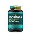 Moringa Capsules 100% Pure - 240 Capsules - 8 Month Supply | Made in USA |100% Pure Premium High-Potency Moringa Extract. Moringa Green Superfood Supplement Rich in Antioxidants, Essential Vitamins