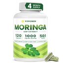 vivcmin 120 Moringa Capsules - Moringa Oleifera Leaf | Moringa Supplement for Energy & Immune Support - 4 Month Supply