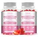 2 Pack Liposomal Magnesium Threonate High-Potency 3000mg Gummies,Liposomal Enhance 98% Absorption,Magnesium L-Threonate Supplements, Muscle & Bone Wellness for Kids & Adults