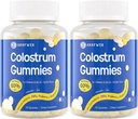 Bovine Colostrum 补充Gummys -- -- 60%最高的IgG、Lactoferrin、成人和儿童的Probiotics和Prebiotics、Vanilla Flavor和无糖,2包