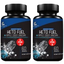 研究实验室 2 fer 1 Ad Keto 饮食药丸 Detox Cleanse & Support w/Apple Cider Vinegar 120 Countriary Ketones,饥饿抑制剂体重损失饮食药丸